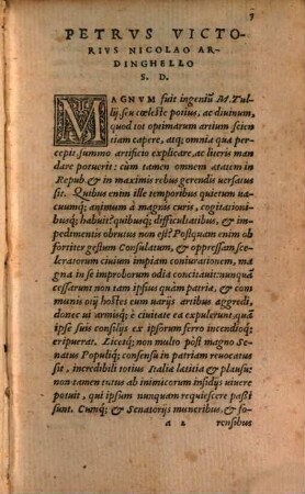 Marci Tvllii Ciceronis De Philosophia, Tomvs ..., 1