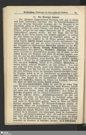 11. Der Planitzer Kaland