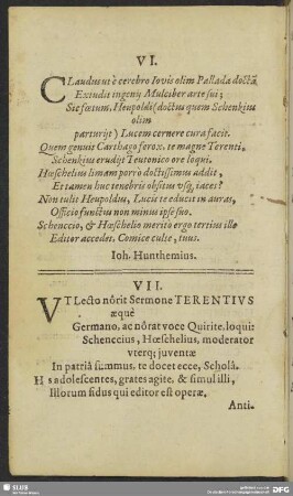 VII. Ut Lecto norit Sermone Terentius aeque ...