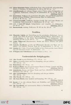 Vorderasiatische Knüpfteppiche (Nr. 1040-1071)