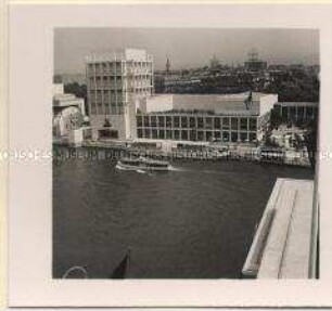 Paris, Weltausstellung, Blick vom Deutschen Pavillon auf den Italienischen Pavillon