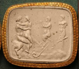 Die Liebe des Bacchus (Dionysos) und der Ariadne (Daktyliothek, Supplement)