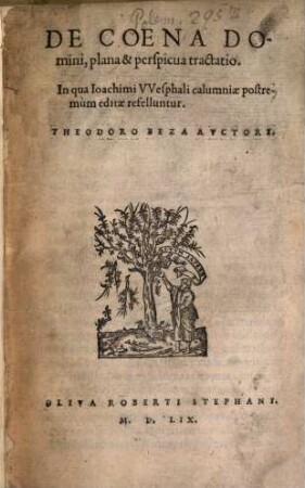 De Coena Domini, plana et perspicua tractatio