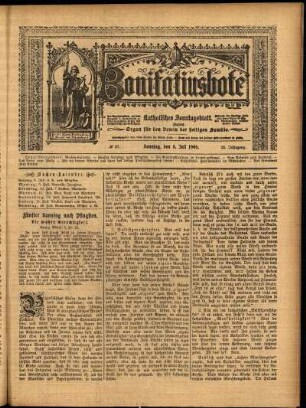 Erste Ausgabe vom Sonntag, den 08. Juli 1906.
