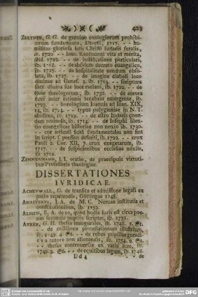 Dissertationes Iuridicae