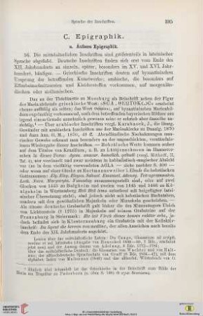 a. Äussere Epigraphik