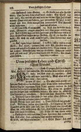 Vom heiligen Leben und Christlichem Wandel.
