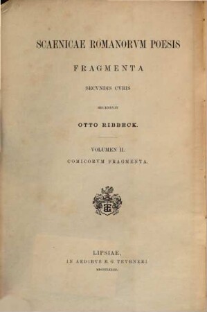 Comicorum Romanorum praeter Plautum et Terentium fragmenta
