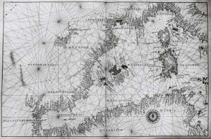 Westliches Mittelmeer mit Balearen, Korsika und Sardinien. Doppelseite (Blatt 9v und 10r)