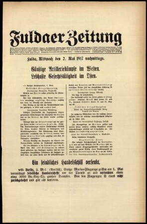Ausgabe vom Mittwoch, den 02. Mai 1917.