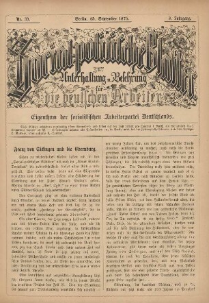 Nr. 39. Berlin, 25. September 1875. 3. Jahrgang.