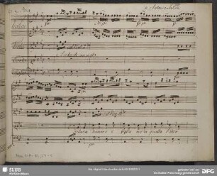 La scuola de' gelosi. Excerpts - Mus.1-F-82,27-6 : S, strings, b