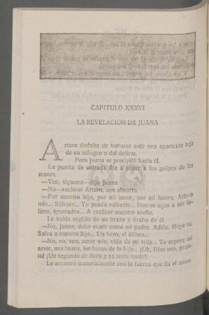 Capítulo XXXVI - La revelación de Juana