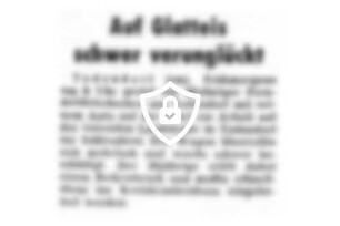 Auf Glatteis schwer verunglückt