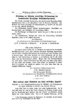 Was verlangt unser Vaterland von seiner weiblichen Jugend?
