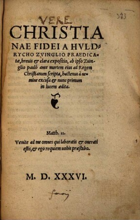 Expositio fidei Christianae
