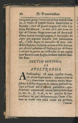 Sectio Septima.