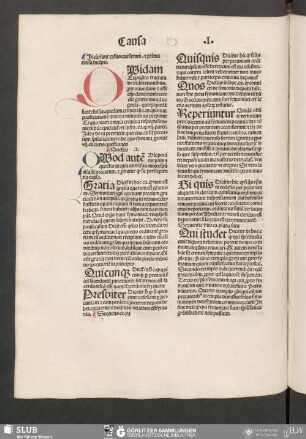 Incipiunt casus causarum. [et] prima causa incipit. Causa I-XXXIII