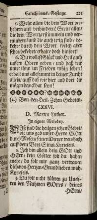(2.) Von den Heil. Zehen Geboten.