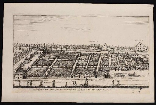 Gärden und Häusser in der Vorstad Gosten-hof an Nürnb. 1709. - Nürnberg-Gostenhof