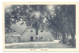 Obere Mühle. Detmold. Friedrichstaler Kanal. Geschenk von Arnold Schwede, Paderborn