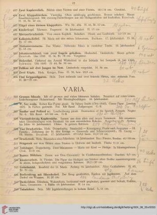 Varia (Nr. 505-541)