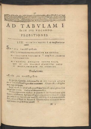 Ad Tabulam I.