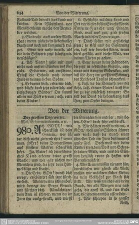 Von der Witterung