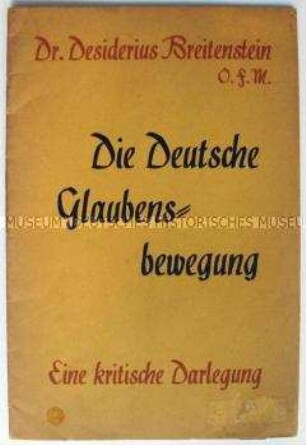 Kirchliche Streitschrift zur Auseinandesetzung mit der NS-Kirchenpolitik