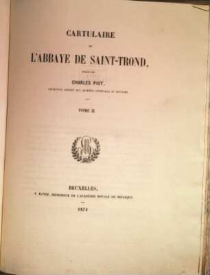 Cartulaire de l'Abbaye de Saint-Trond, 2