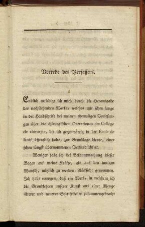 Vorrede des Verfassers.