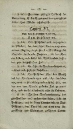 Capitel VI.: Von den beamteten Gliedern