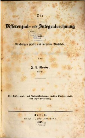 Die Differenzial- und Integralrechnung, 2,2