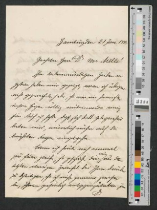 Brief an Werner von Melle