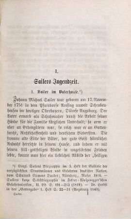 Johann Michael Sailer, Bischof von Regensburg : ein biographischer Versuch
