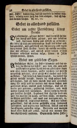 38-48, Gebet in allerhand zufaellen