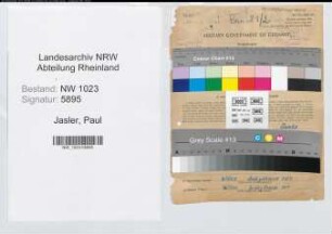 Entnazifizierung Paul Jasler , geb. 04.03.1905 (Zugschaffner)