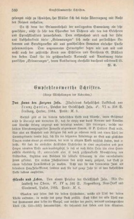 560-563 Empfehlenswerthe Schriften