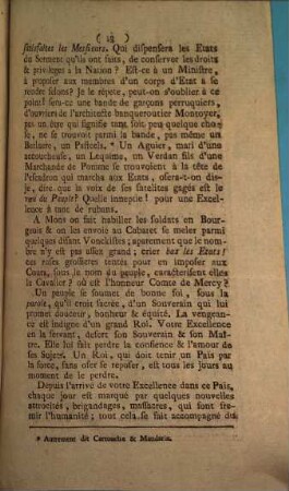 Epitre A son Excellence le Comte Mercy d'Argenteau : Ce 25 Février 1791