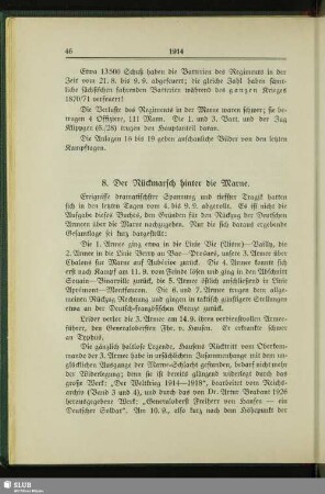 8. Der Rückmarsch hinter die Marne