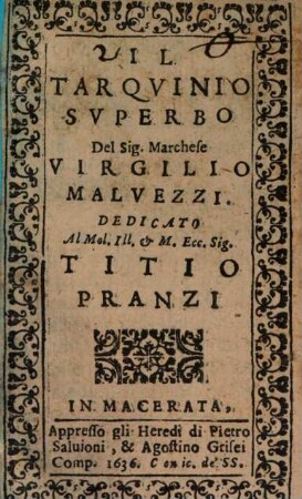 Il Tarquinio Superbo