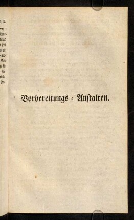 101-300, Vorbereitungs-Anstalten.
