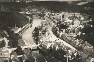 Waldheim (Kreis Döbeln) : Marktplatz und Umgebung, Luftbild