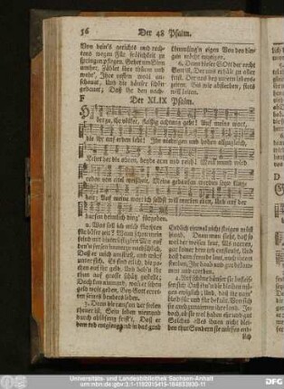 Der XLIX Psalm.
