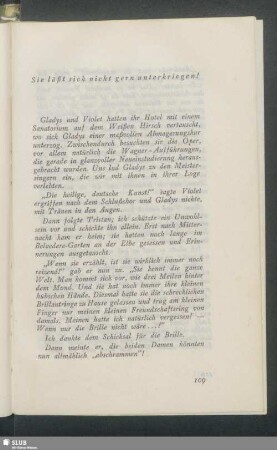 Sie läßt sich nicht unterkriegen!