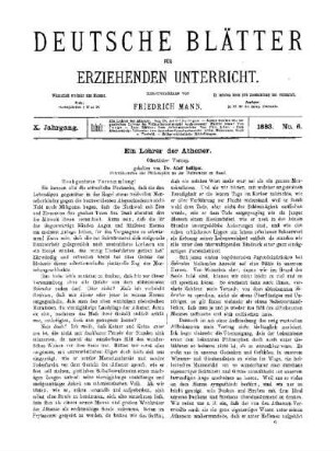 Ein Lehrer der Athener