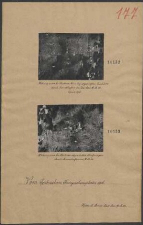 Hebung eines bei Hudowa abgestürzten Kraftwagens durch Mannschaften von III. B. 23