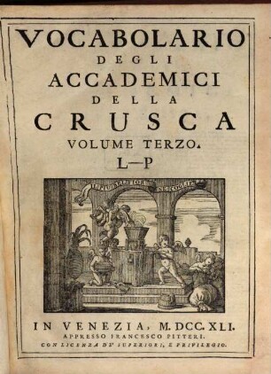 Vocabolario Degli Accademici Della Crusca. 3, L - P