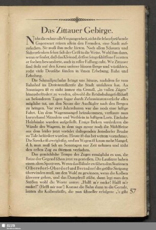 Das Zittauer Gebirge