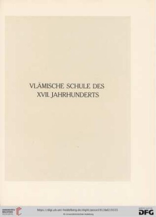 Vlämische Schule des XVII. Jahrhunderts